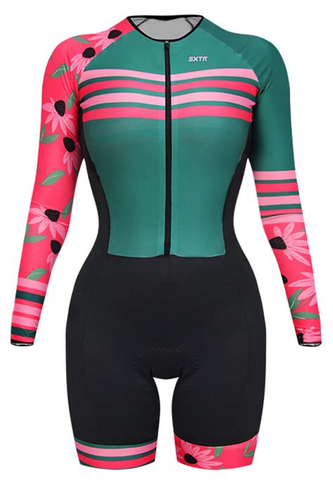 Macaquinho Feminino Ciclismo Dayse Manga Longa Moda Bike