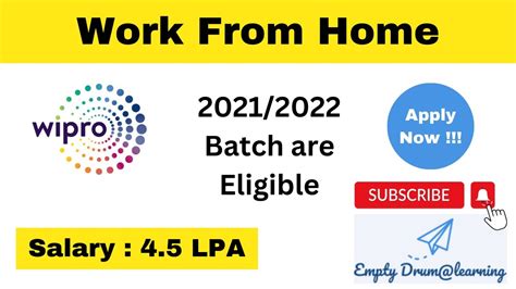 Wipro Off Campus Recruitment Final Year Freshers Eligible 2020