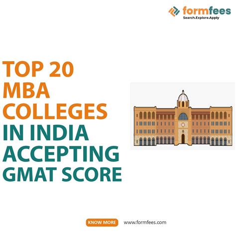 Top 20 Mba Colleges In India Accepting Gmat Score Formfees