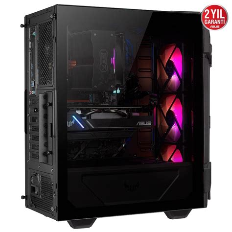 Asus Tuf Gaming Gt Rgb Temperli Cam Usb Mid Tower Kasa Gaming