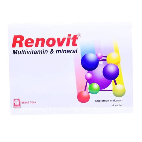 Jual RENOVIT STRIP 4 TABLET READY Multivitamin Mineral Multi Vitamin