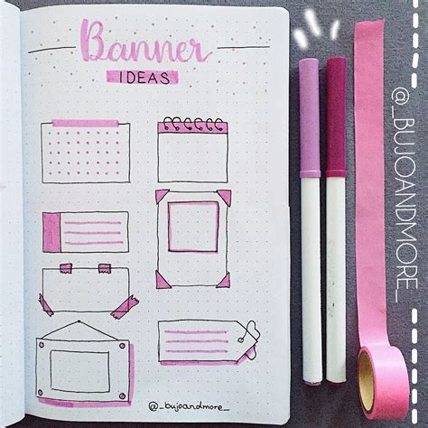 20 Best Bullet Journal Banner Ideas For 2024