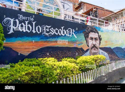 The Barrio Pablo Escobar Built In Medellin Colombia Stock Photo Alamy