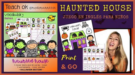 Juego de HALLOWEEN para aprender en inglés VOCABULARIO SPELLING