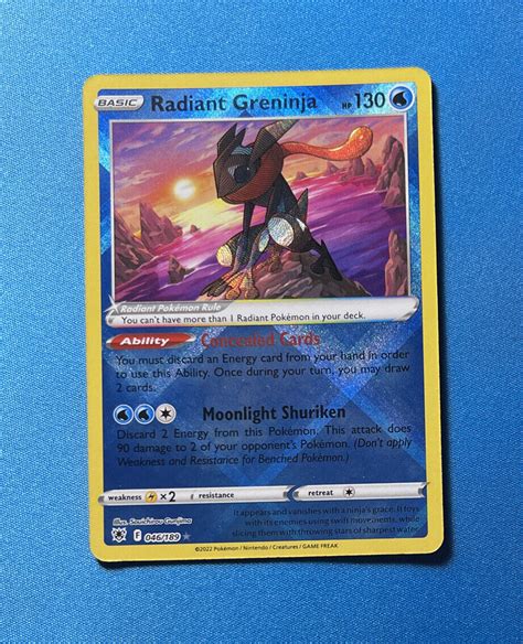 Mavin Radiant Greninja Astral Radiance Radiant Rare Pokemon