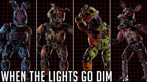 When The Lights Go Dim All Jumpscares Animatronics Extras YouTube