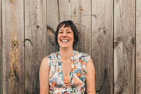 Portrait Of Happy Lesbian Woman By Stocksy Contributor VICTOR TORRES Stocksy