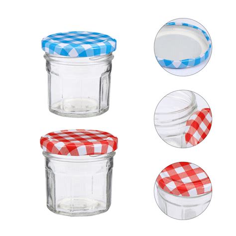 12 Pcs Bocal En Verre Scellé Pot De Confiture Boîtes Sucre Pots Yaourt