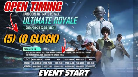 Ultimate Royale Start Timing In Pubg Mobile Bgmi Hardcore Ultimate