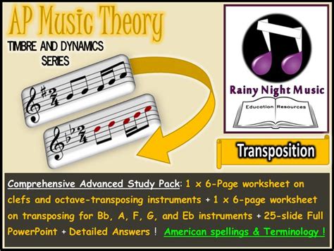 Ap Music Theory Transposition And Clefs Complete Topic Music