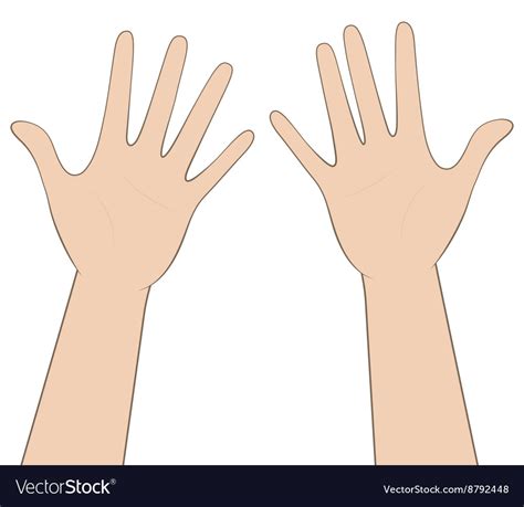 Women Hands Royalty Free Vector Image Vectorstock