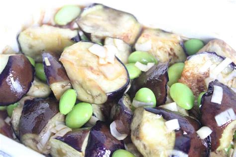 Recipe For Grilled Eggplant And Edamame With Chinese Style Melt In Your Mouth Eggplant And