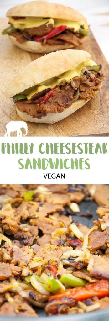 Vegan Philly Cheesesteak Sandwiches Elephantastic Vegan