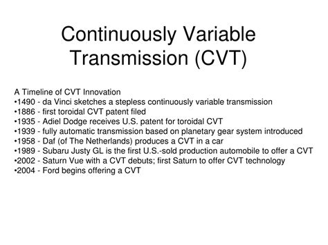 Ppt Continuously Variable Transmission Cvt Powerpoint Presentation