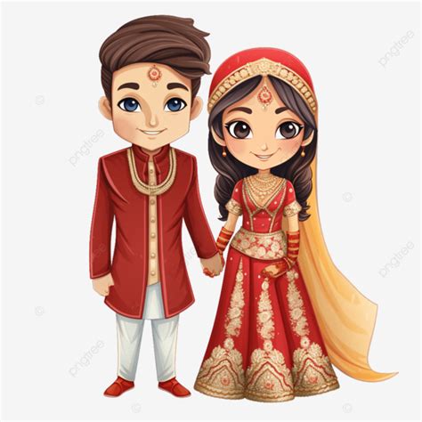 Linda Pareja En Traje Tradicional PNG Dibujos Lindo Pareja