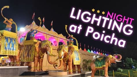 Lighting at Nilkanth Dham Poicha | Decorative Lights for Festivals in India