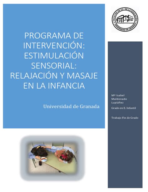 estimulaciÓn sensorial relajaciÓn y masaje en la infancia