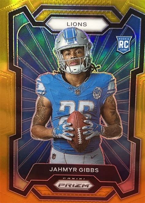 Jahmyr Gibbs 2023 Prizm 313 Rookie Variation Gold 10 Price Guide