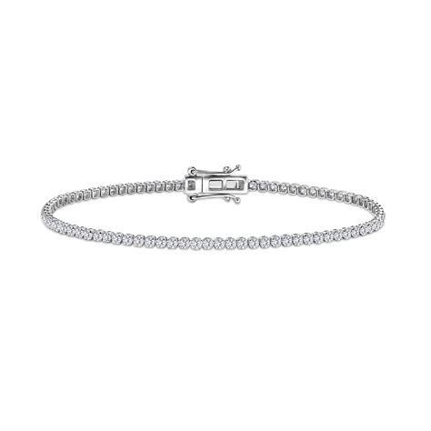 1 6 Carat Tw Ultra Light Weight Natural Diamond Tennis Bracelet For