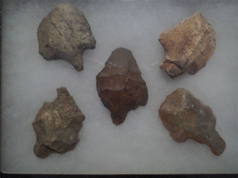 5 Aterian Early Man Points 30k 100k Bp Ancient African Artifactsのebay