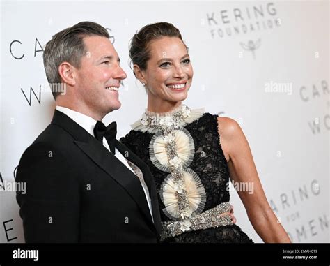 Ed Burns, left, and wife Christy Turlington Burns attend the Kering ...