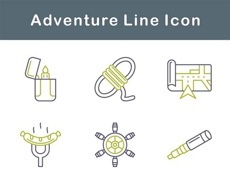 Adventure Vector Icon Set 20708204 Vector Art At Vecteezy