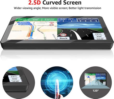 Gps Voiture Toutbien D Incurv Cran Tactile Navigation Auto