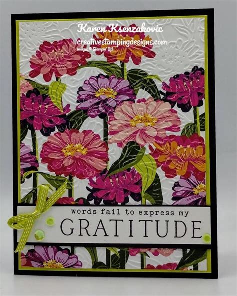 Stampin Up Simply Zinnia Cas In Zinnias Stampin Up Stampin