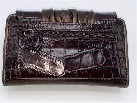 Brighton Croco Trifold Wallet Property Room