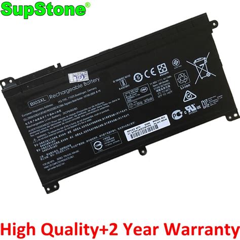 SupStone BI03XL HSTNN UB6W LB7P Laptop Battery For HP Pavilion X360 13