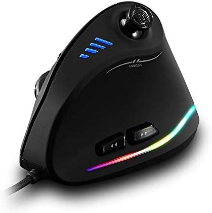 Zlot Vertical Gaming Mouse Wired Rgb Ergonomic Usb Joystick