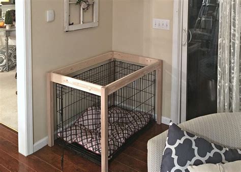 Diy Dog Crate Hack Dog Crate Table Diy Dog Crate Crate Diy