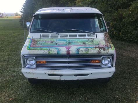 1974 Dodge Van Tradesman 100 Custom Hippie Van 1970s Custom Van