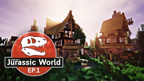 Minecraft Jurassic World Mod Pack Ep1 ความเช้ามาถางป้าบุกเบิกและทะนุบำรุงบ้าน Youtube