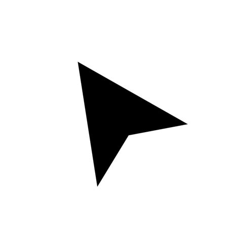 Simple black cursor icon. Pointer. Vector. 26729174 Vector Art at Vecteezy