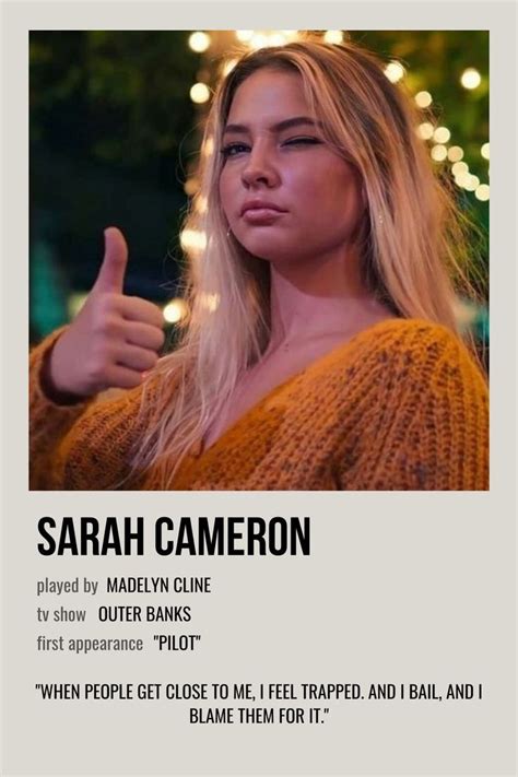 Sarah Cameron Character Poster