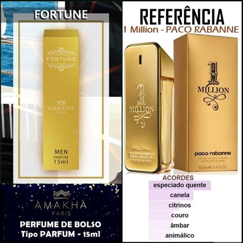 Fortune Perfume Masculino Ml Amakha Paris Inspir Do Em