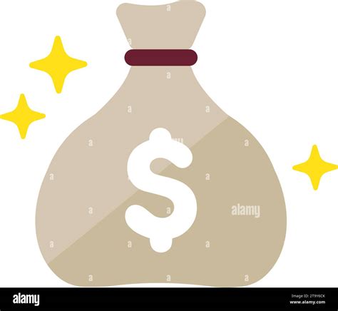 Money Bag Us Dollar Vector Icon Illustration Stock Vector Image