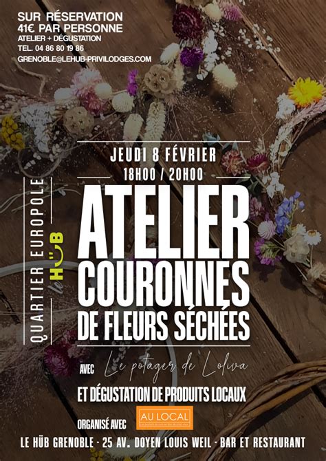 ANNULE Atelier Couronne de fleurs séchées Au local