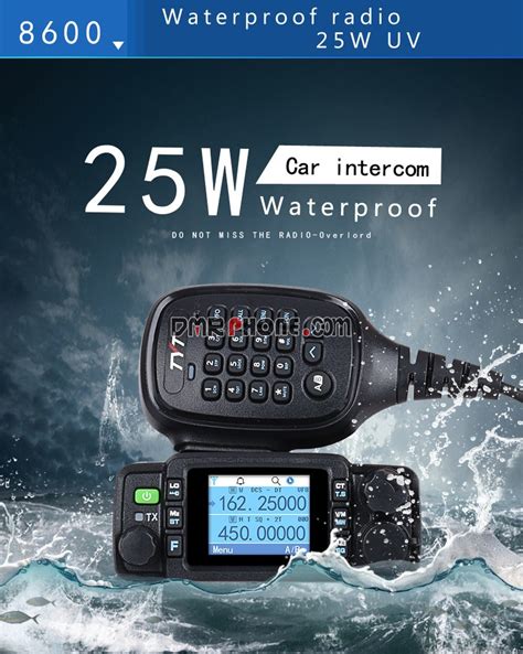 Tytera TH 8600 25W Dual Band IP67 Waterproof Mini Mobile Radio TYT 8600