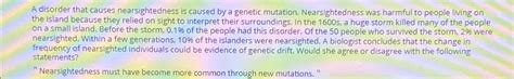 Solved A disorder that causes nearsightedness is caused by a | Chegg.com