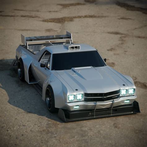 Chevrolet El Camino Super Square Looks Like A Race Truck In Sleek