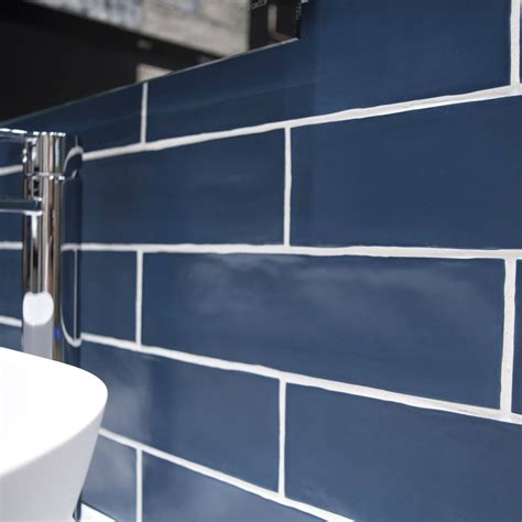 Bayou Marine Blue 3x12 Matte Ceramic Subway Tile Subway Tile Subway Tile Colors Tile Bathroom