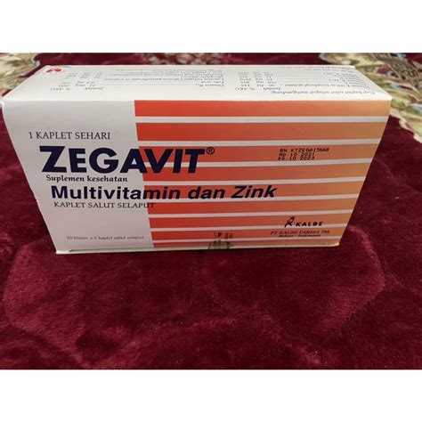 Jual Zegavit Multivitamin Dan Zink 50 Kapsul Shopee Indonesia