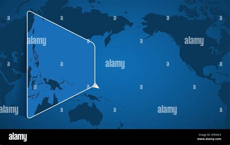 Ubicación de Micronesia en el Mapa Mundial con Mapa Ampliado de