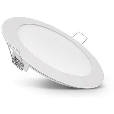 Plafonnier LED Rond 18W Extra Plat Encastrable Eq 150W Blanc Chaud