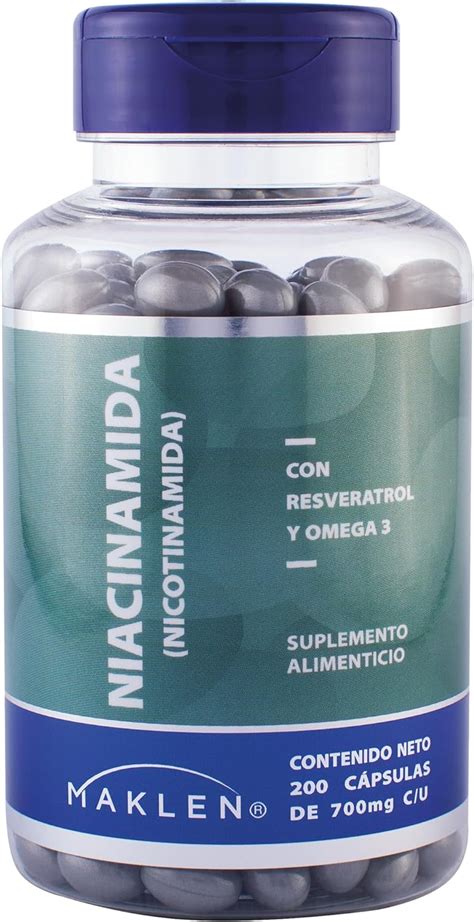 NIACINAMIDA RESVERATROL Nicotinamide Con Resveratrol Y Omega 3