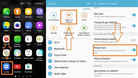 Samsung Galaxy Klavye Sesi Kapatma Açma Teloji