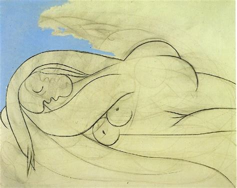 Lying Female Nude Pablo Picasso Wikiart Org