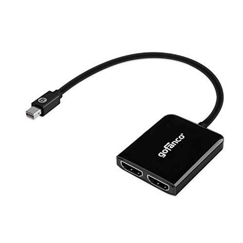 Gofanco Mini DisplayPort To 2 HDMI MST Hub MDP 1 2 To 2 HDMI Splitter